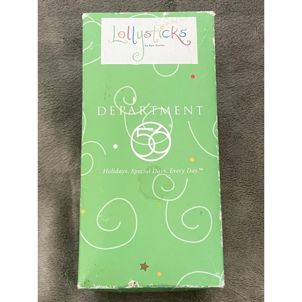 DEPT 56 Ornament LOLLYSTICKS LOLLY STICKS by KYM BOWLES Shoe Shopping Christmas - Picture 6 of 6